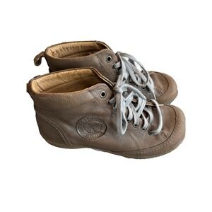 Portofino Soft Leather Lace-Up Boots  Brown– Size Euro 37or US6.5, Work, Boho